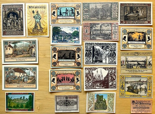 Notgeld sammlung 20 stück - notgeld, -sammlung