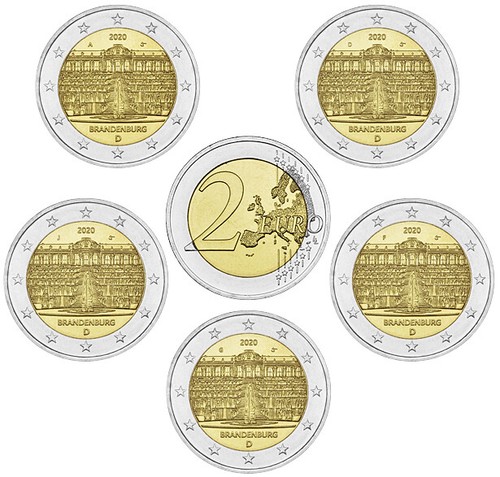 Brd euro brandenburg schloss - brd, 2