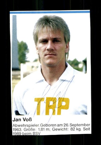Jan voß autogrammkarte stahl - voß,