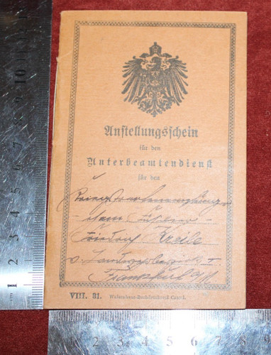 Alter anstellungsschein d - alter,
