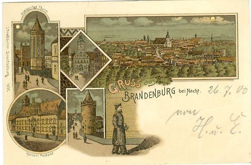 Brandenburg bei nacht - brandenburg,