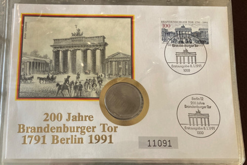 Deutschland numisbrief 1991 - deutschland,