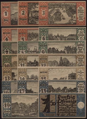 16272 20 x notgeld - -,